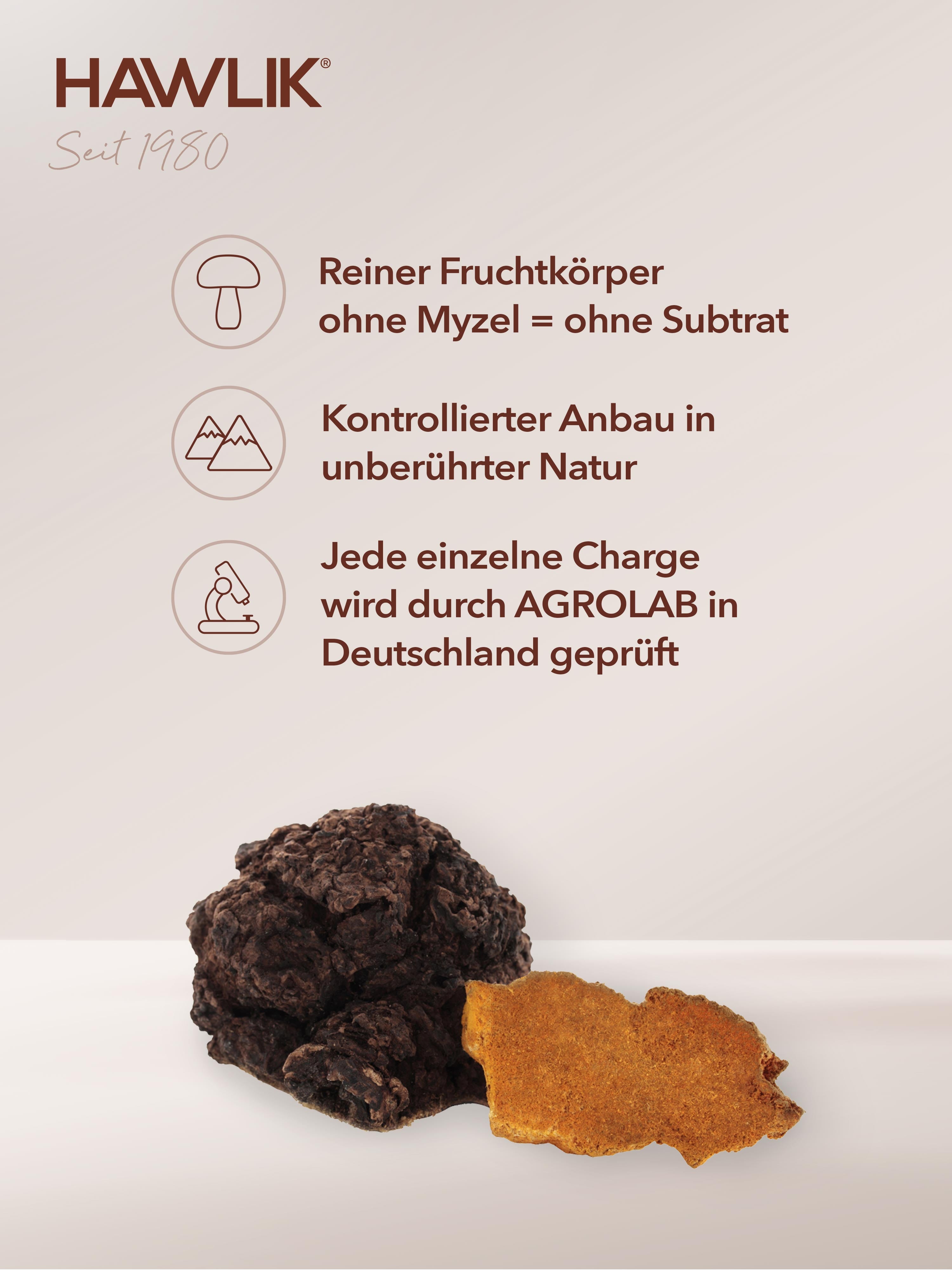 HAWLIK Bio Chaga Extrakt Kapseln