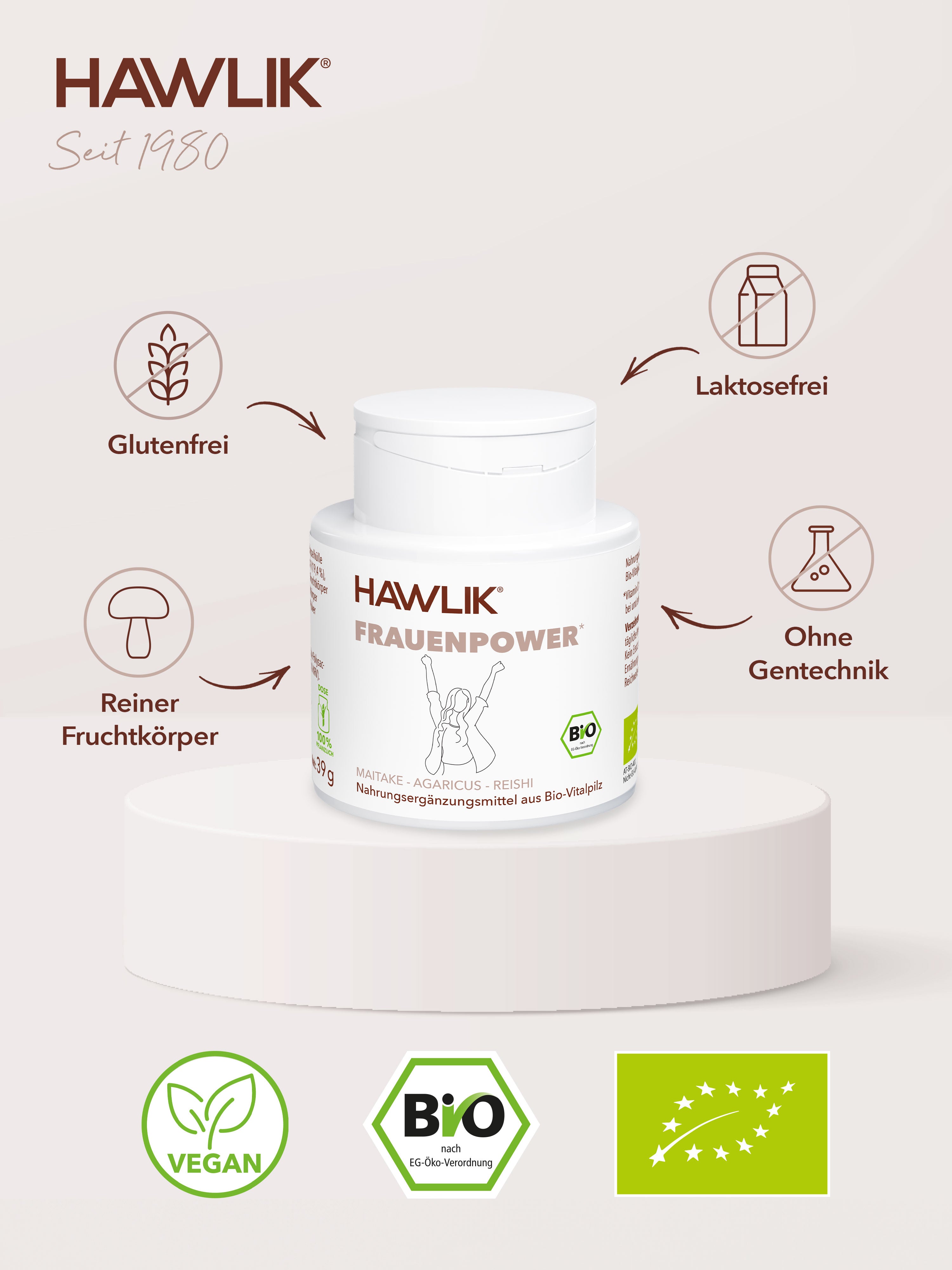 Mélange de champignons médicinaux HAWLIK pour femmes