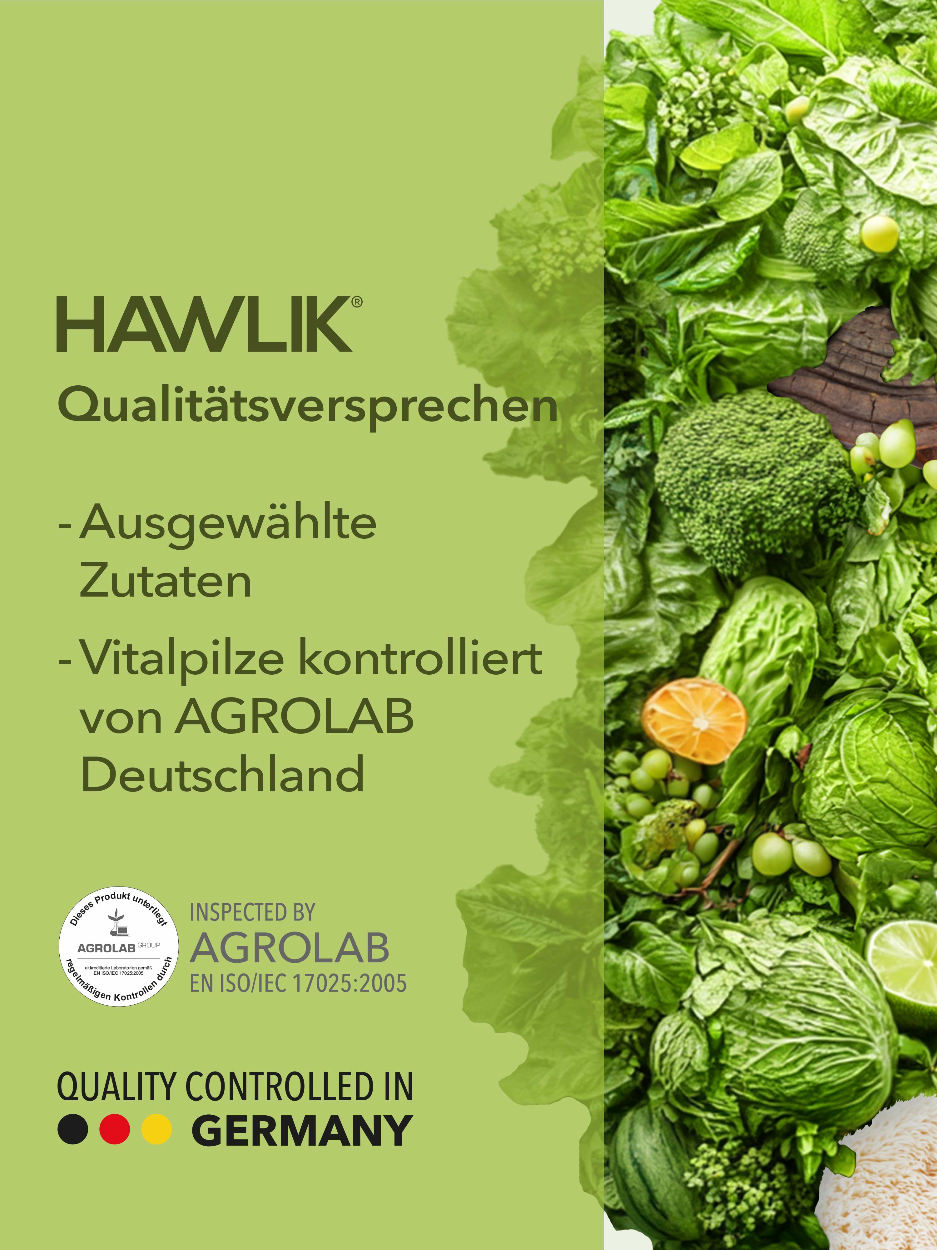 HAWLIK Green Verpackung Qaulitätssiegel
