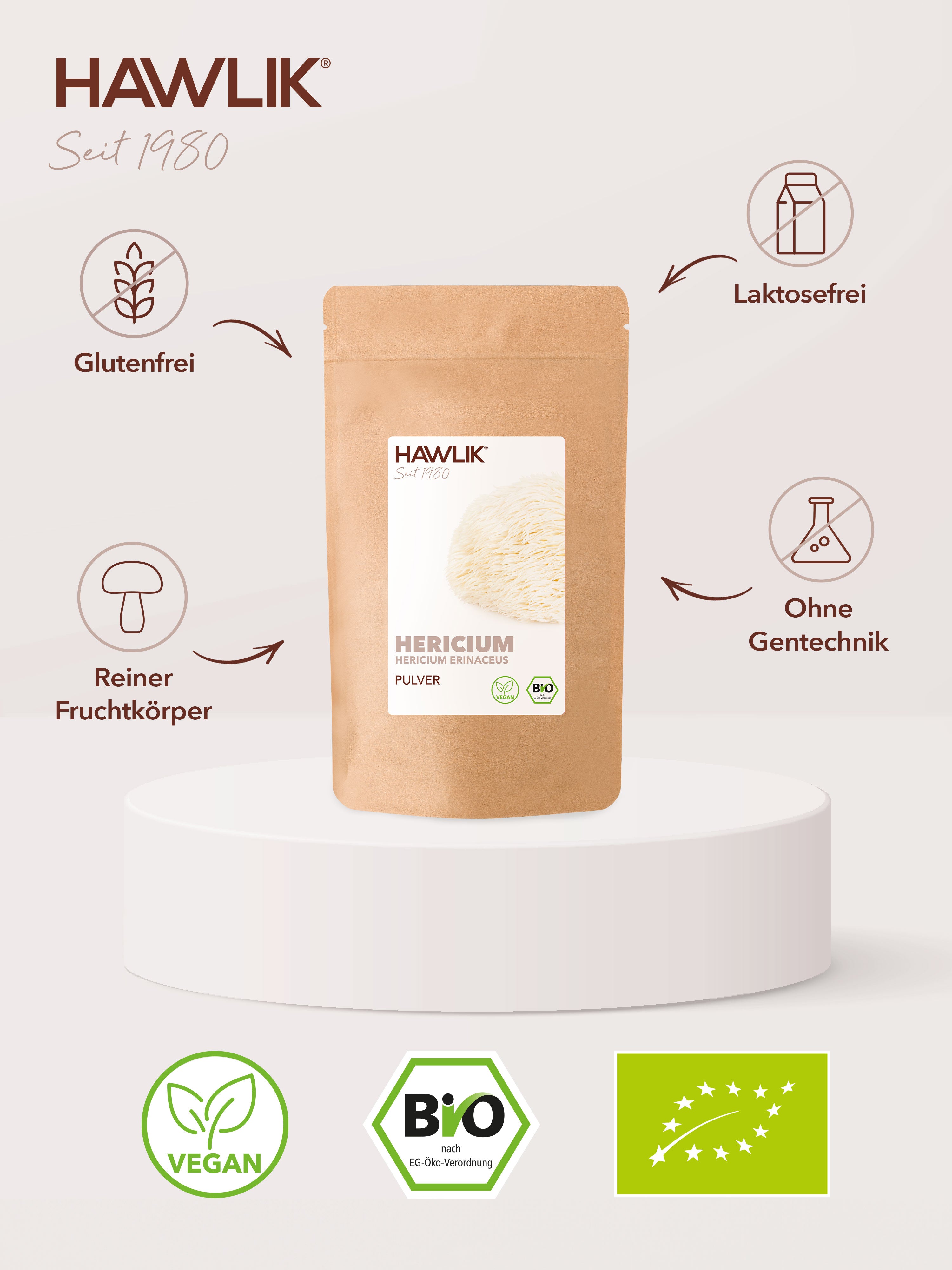 HAWLIK Organic Hericium Powder