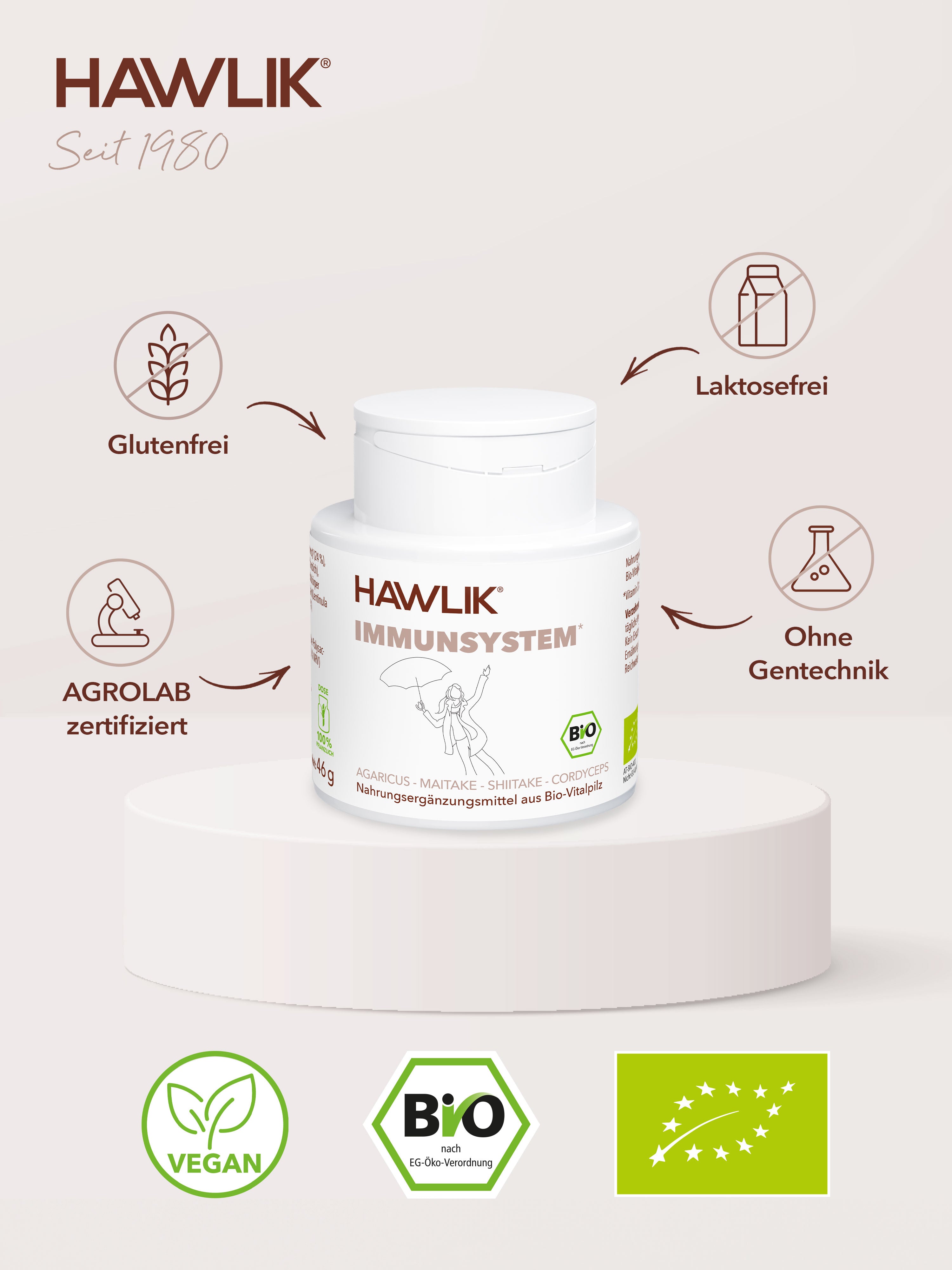 HAWLIK immune system medicinal mushroom mixture