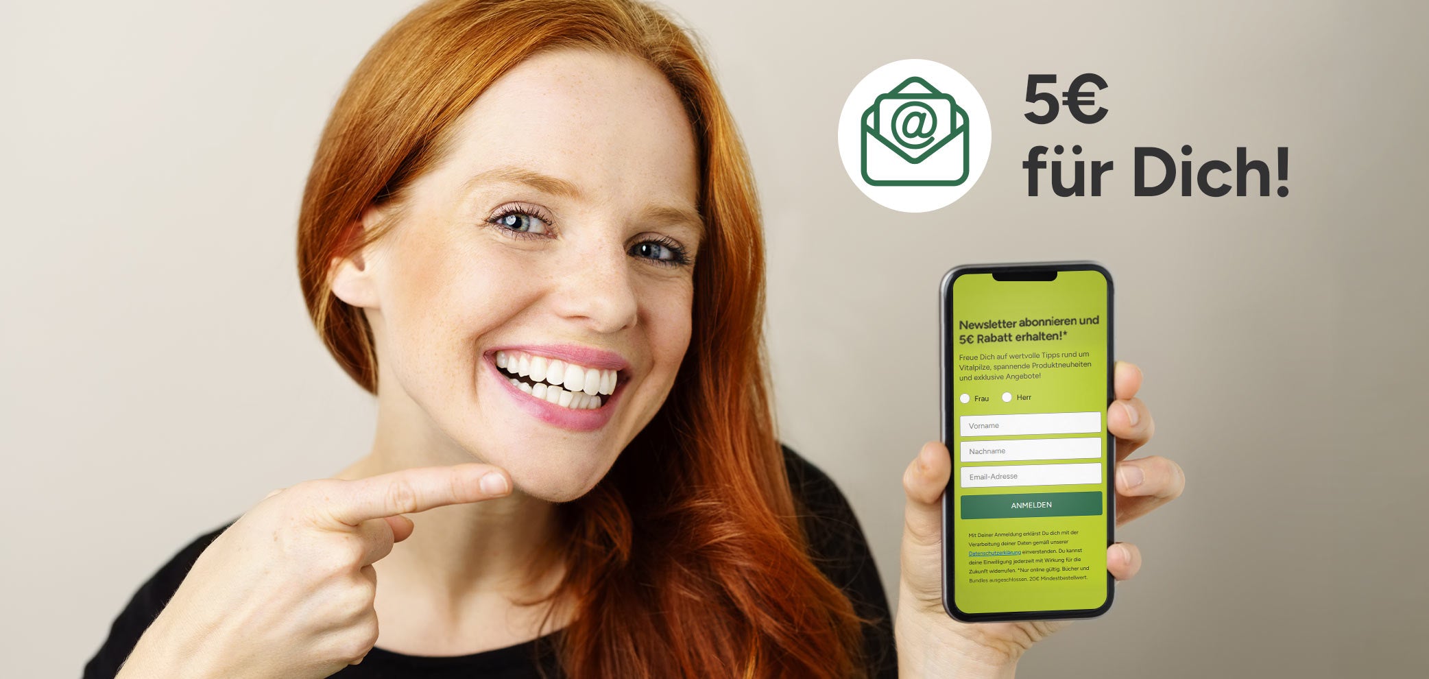 Newsletter abonnieren und 5 Euro Rabatt erhalten!