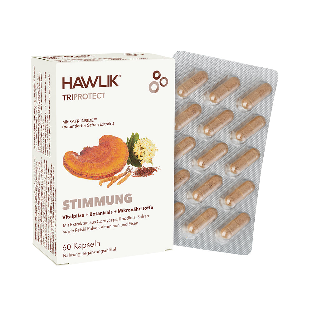 HAWLIK TriProtect Stimmung, Verpackung mit Kapseln im Blister