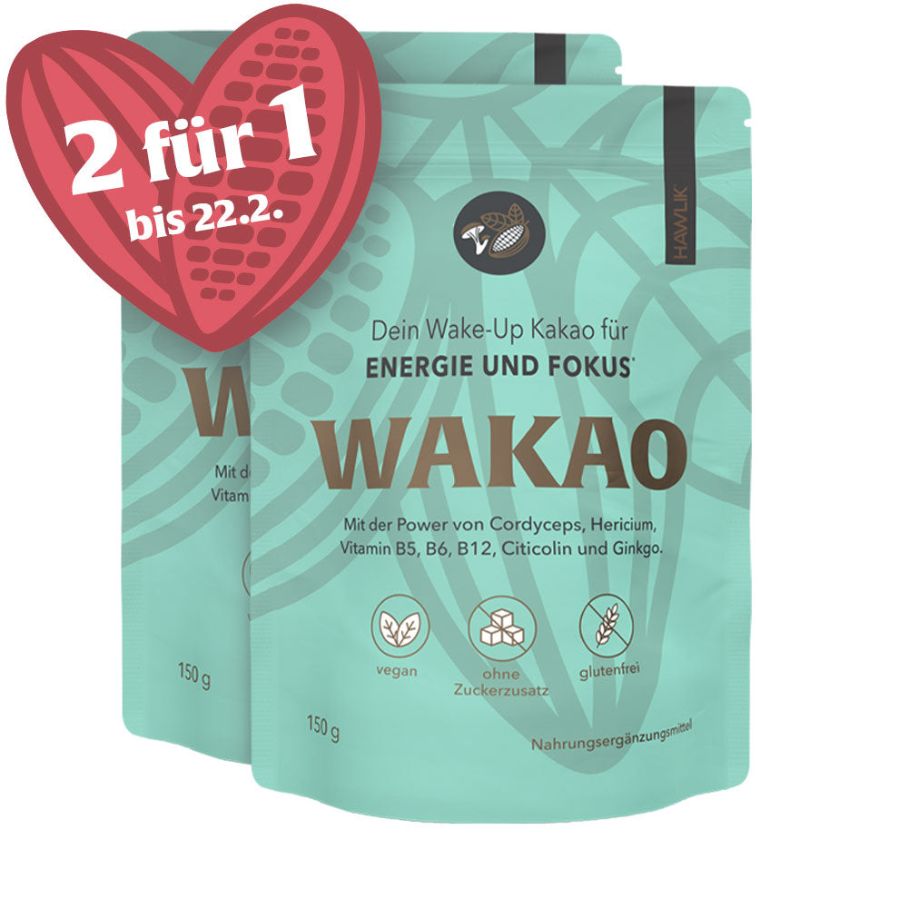 WAKAO Verpackung 2 für 1 Aktion bis 22.2.2026