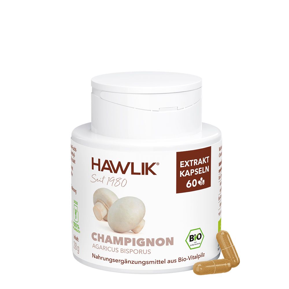 HAWLIK Bio Champignon 60 Extrakt Kapseln