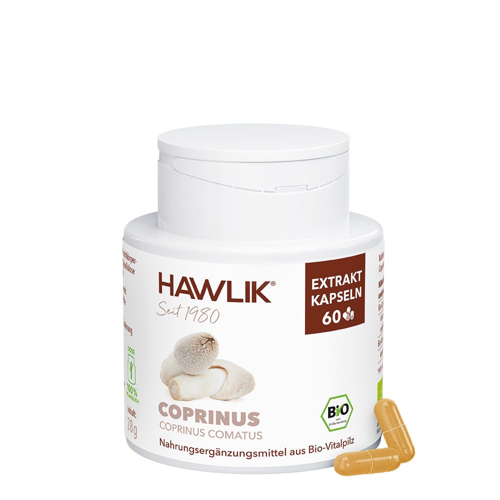 HAWLIK Bio Coprinus 60 Extrakt Kapseln