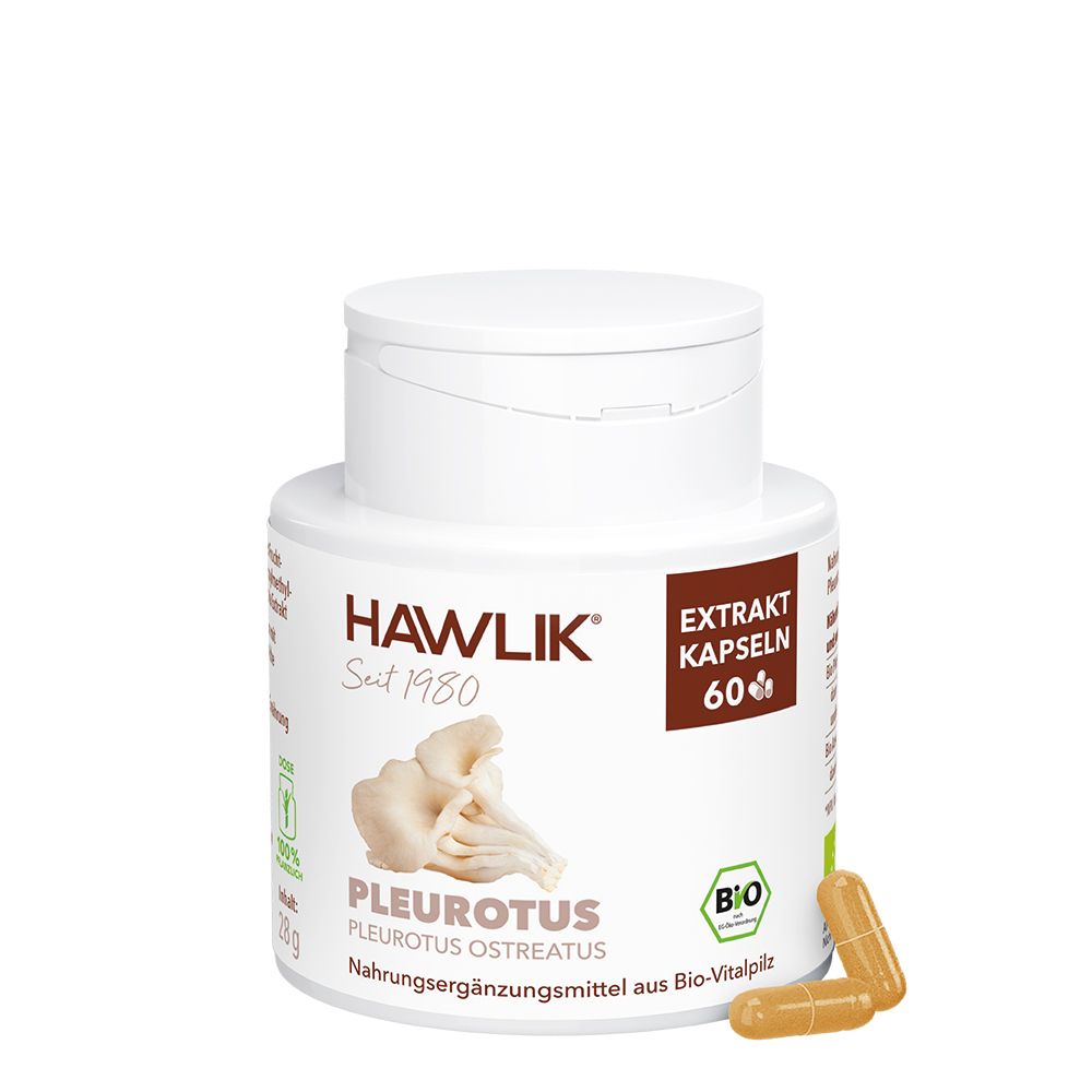 HAWLIK Bio Pleurotus 60 Extrakt Kapseln