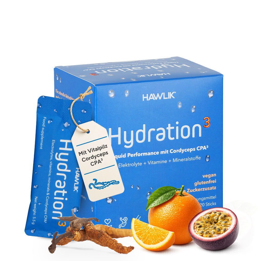 Hydration 3 mit Cordyceps CPA und Früchten, Verpackung