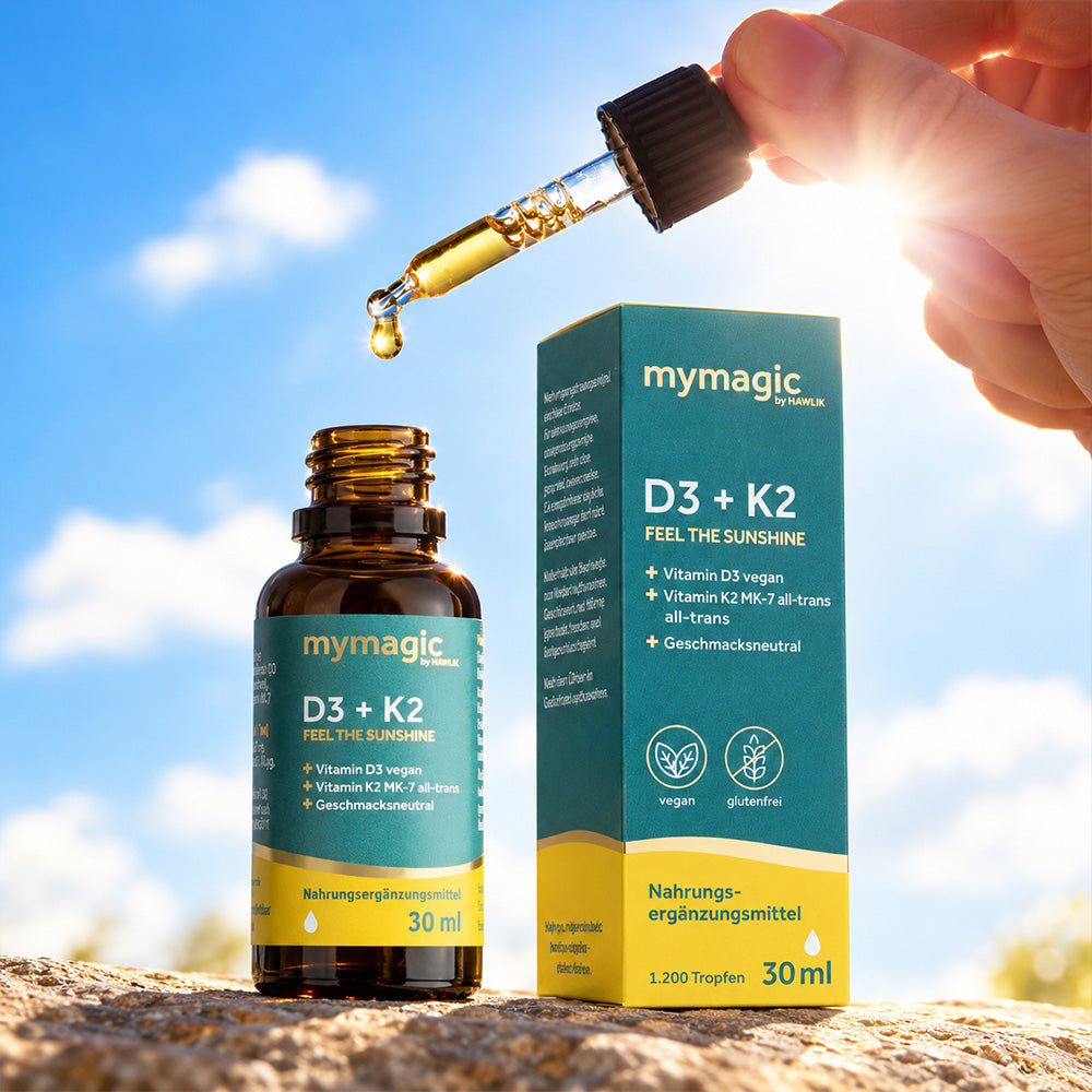 mymagit D3 + K2 Verpackung mit Pipette