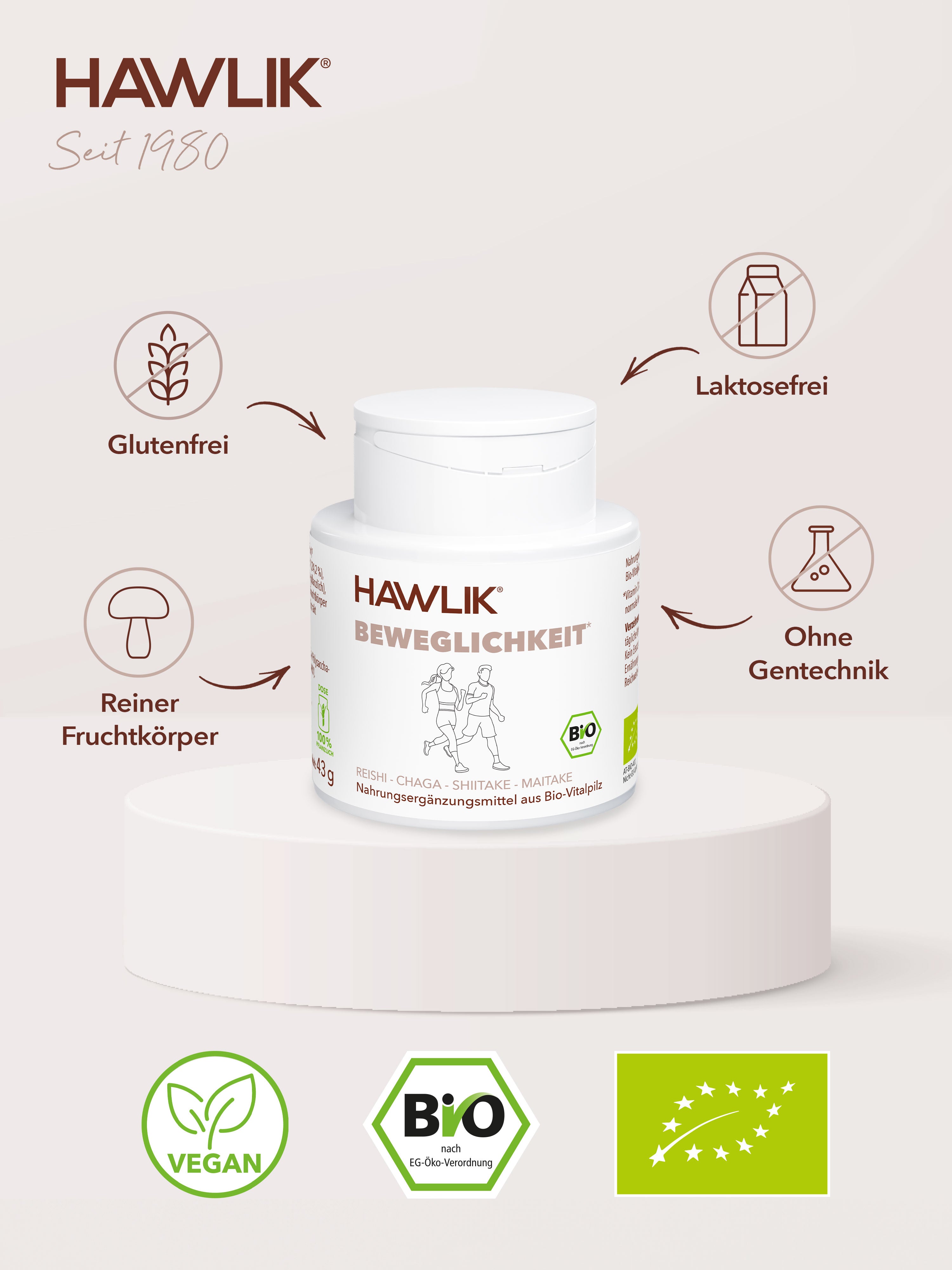 HAWLIK Mobility Medicinal Mushroom Mixture