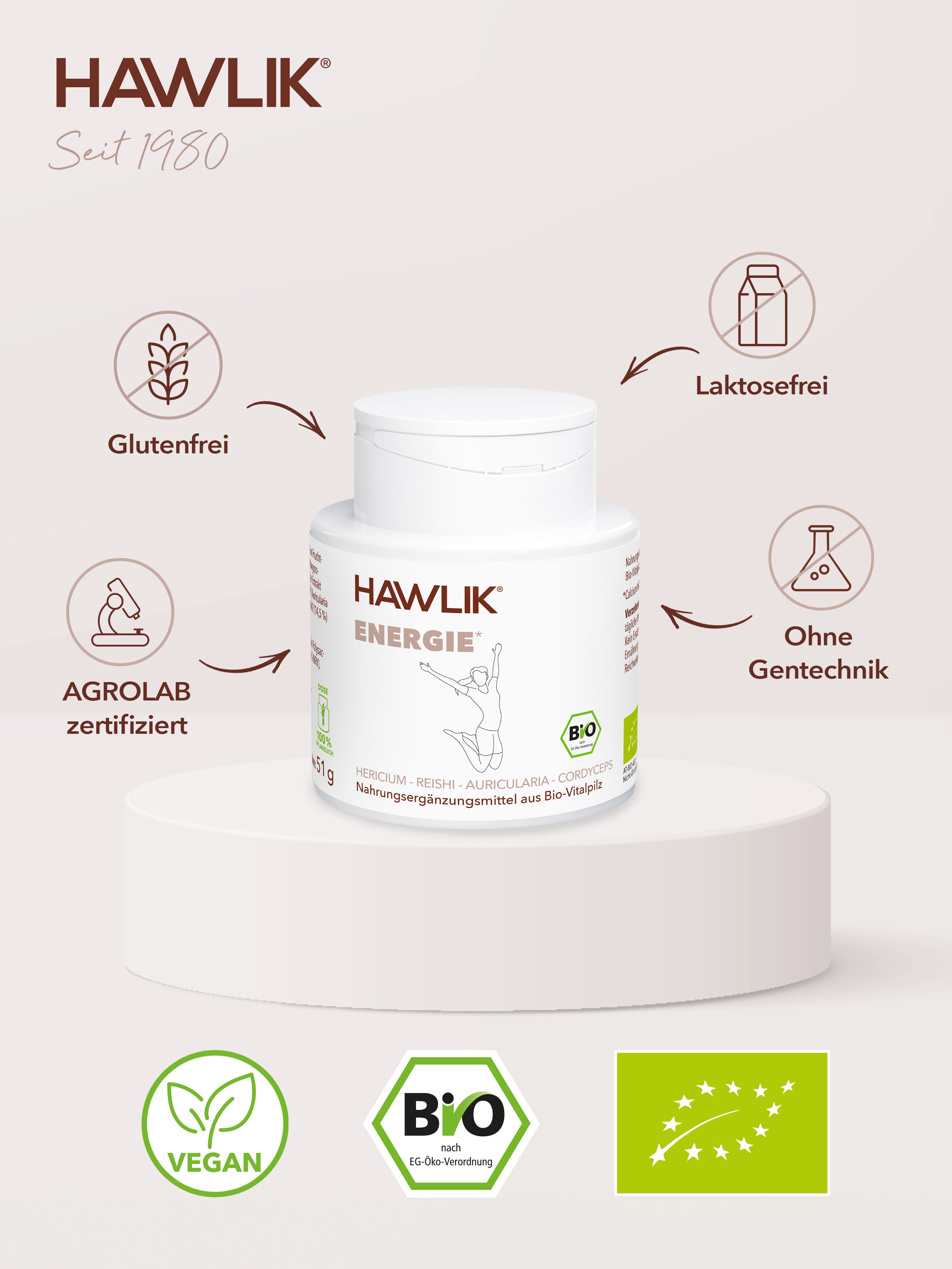 HAWLIK Energie Vitalpilzmischung