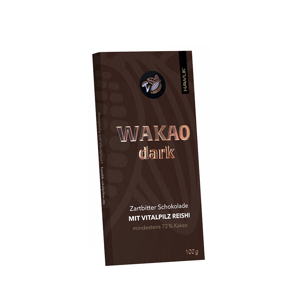 HAWLIK Zartbitter Schokolade mit Reishi Extrakt - 100 g