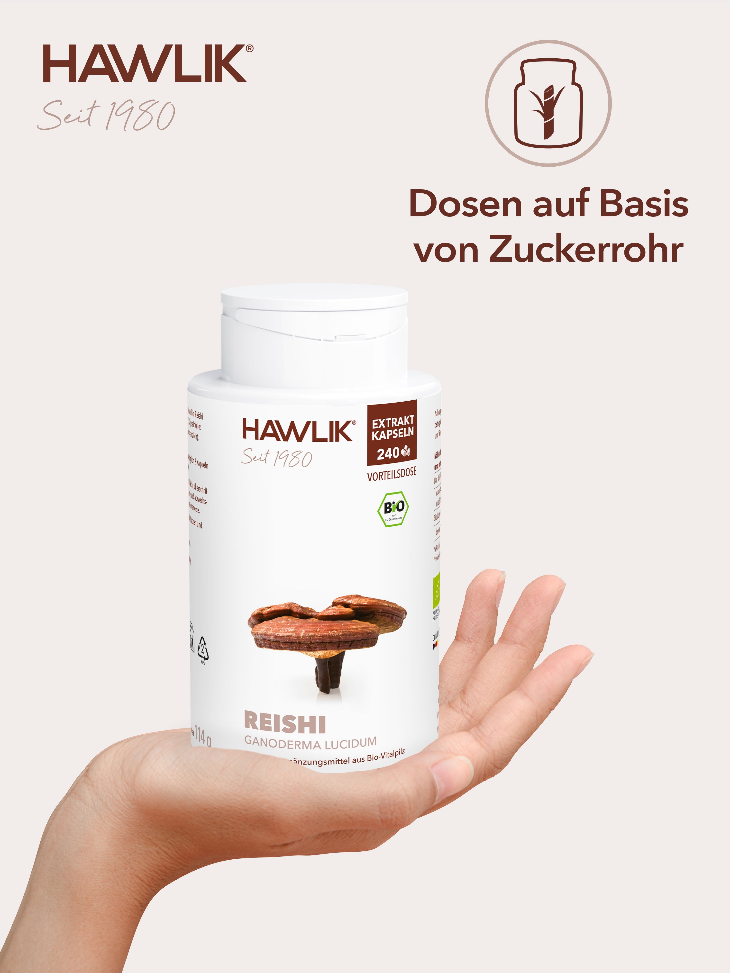 HAWLIK Bio Reishi Extrakt Kapseln