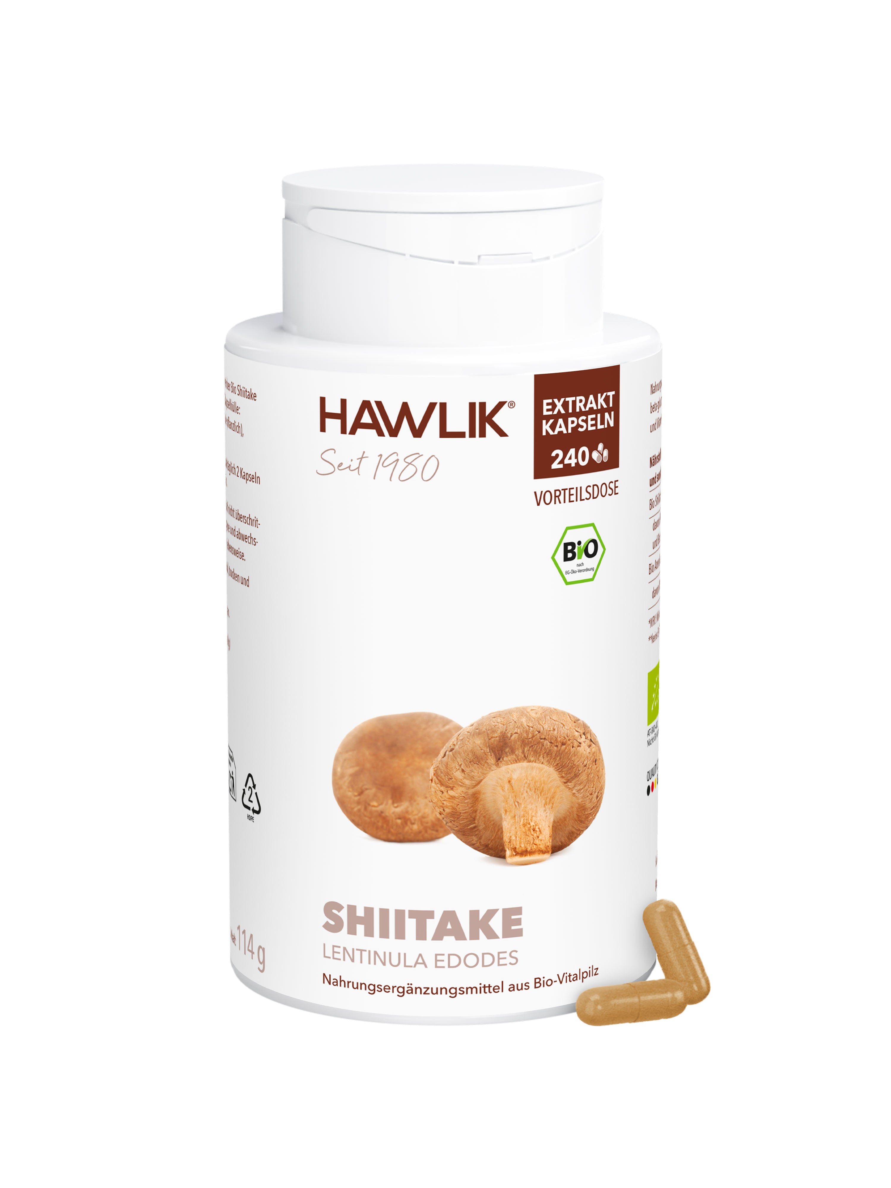HAWLIK Bio Shiitake Extrakt Kapseln