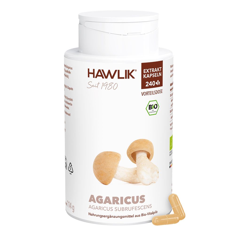 HAWLIK Bio Agaricus 240 Extrakt Kapseln