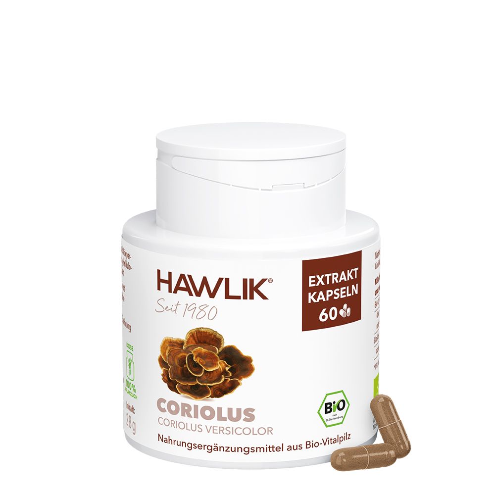 HAWLIK Bio Coriolus 60 Extrakt Kapseln