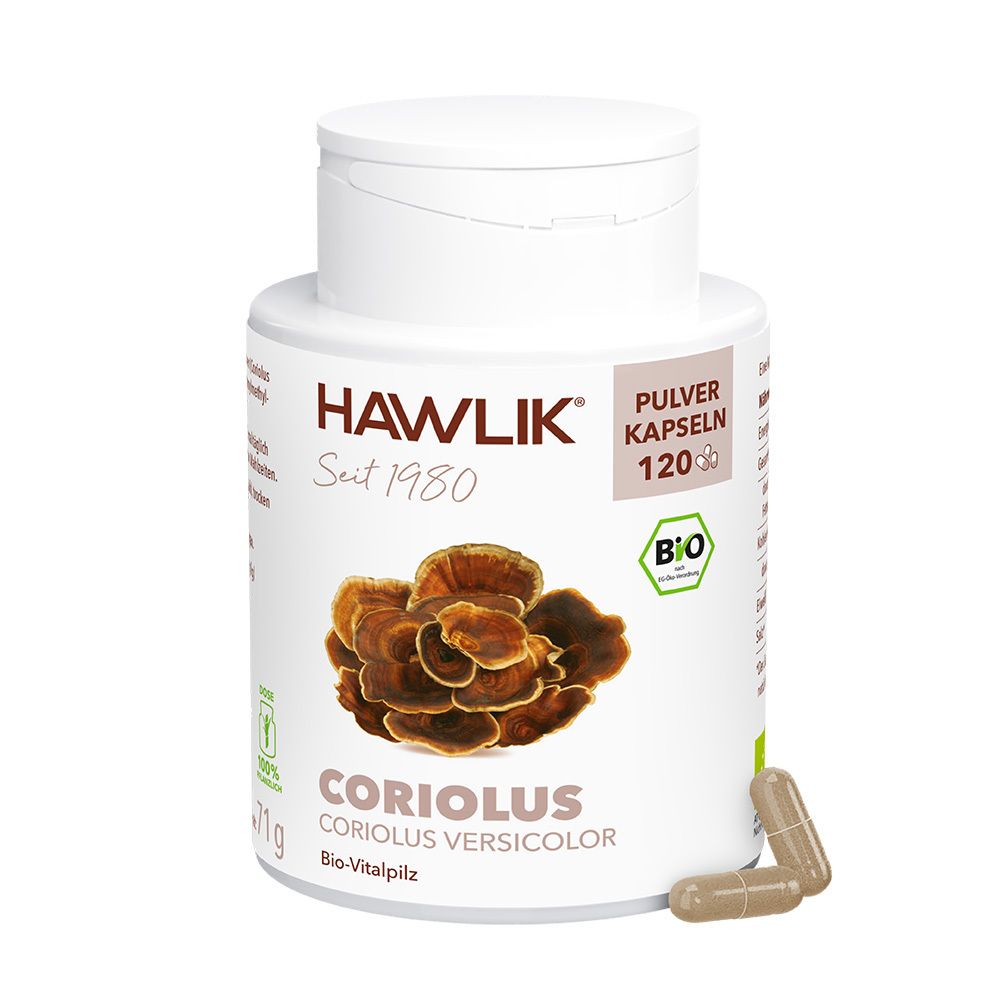 HAWLIK Bio Coriolus 120 Pulver Kapseln