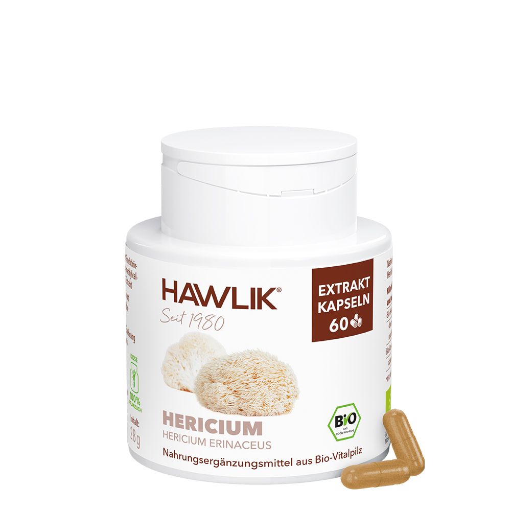 HAWLIK Bio Hericium (Lion´s mane) 60 Extrakt Kapseln