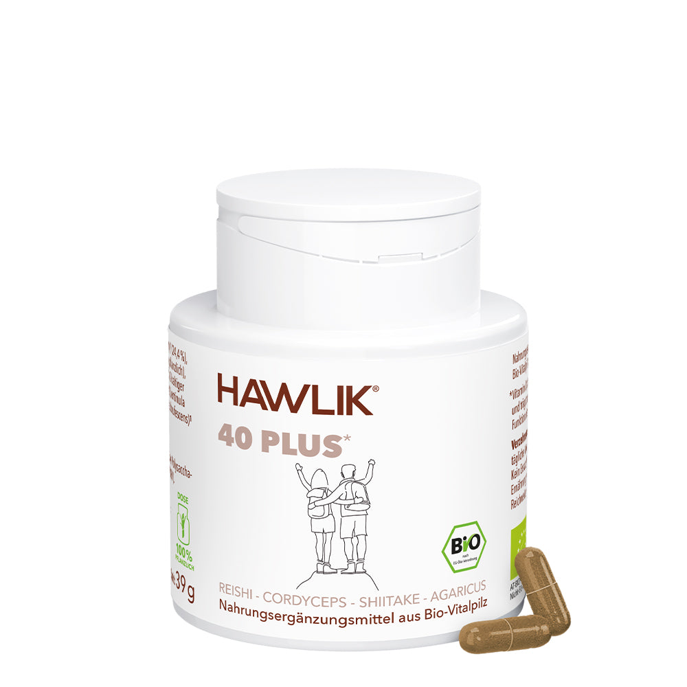 HAWLIK 40 plus Vitalpilzmischung - 90 Kapseln