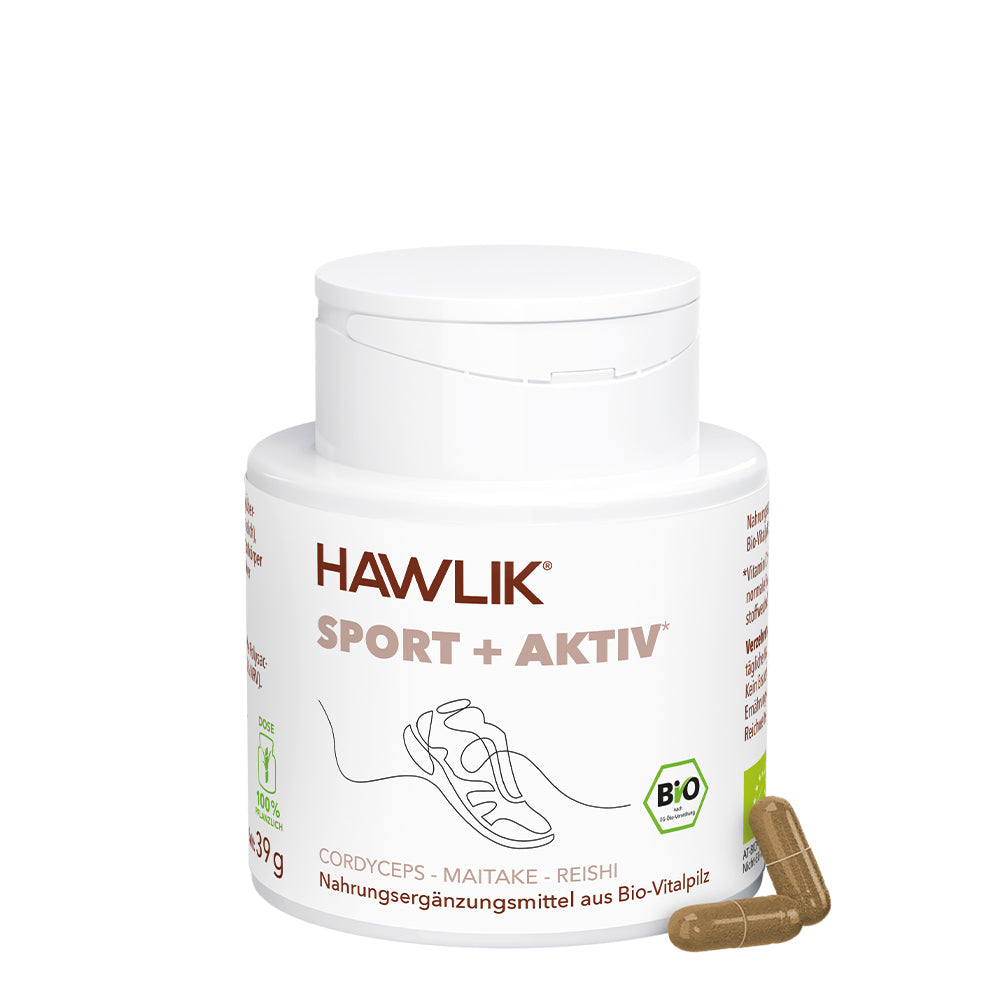 HAWLIK Sport + Aktiv Vitalpilzmischung - 90 Kapsen