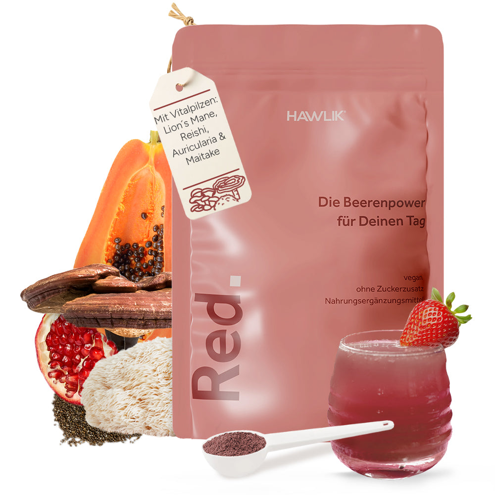HAWLIK Red - der neue Berry-Drink