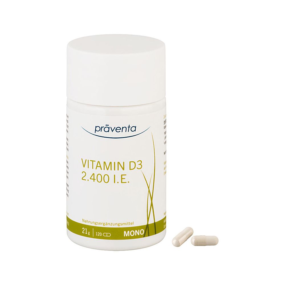 Präventa Vitamin D3 2.400 I.E. 120 Kapseln 