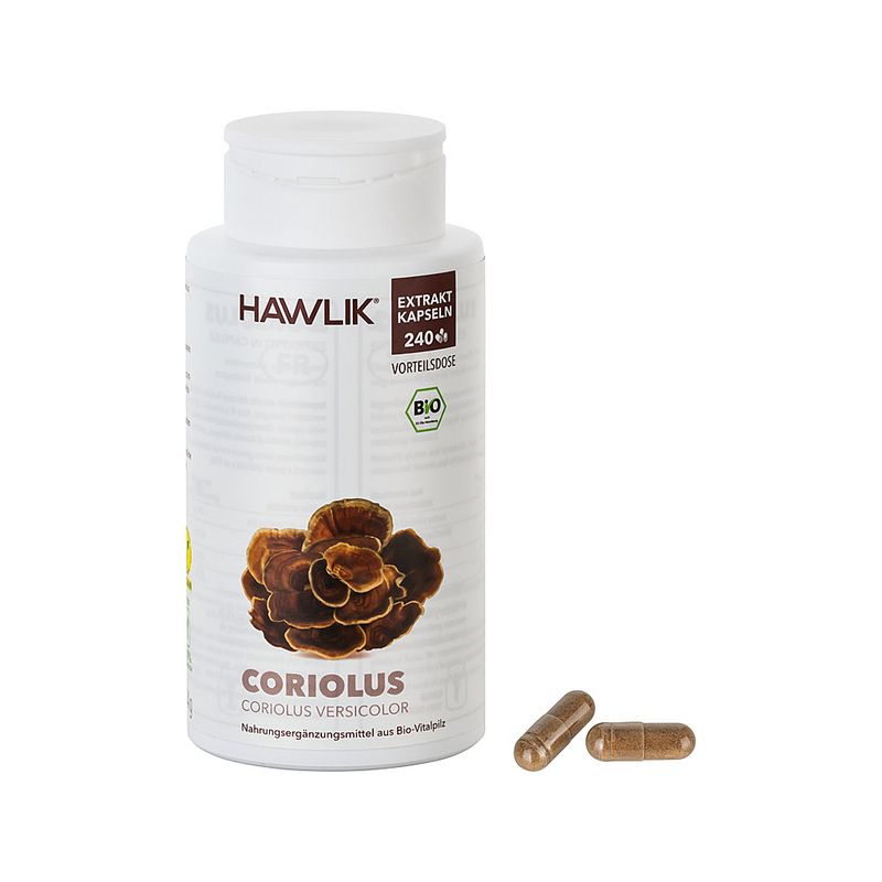 HAWLIK Bio Coriolus Extrakt Kapseln 240
