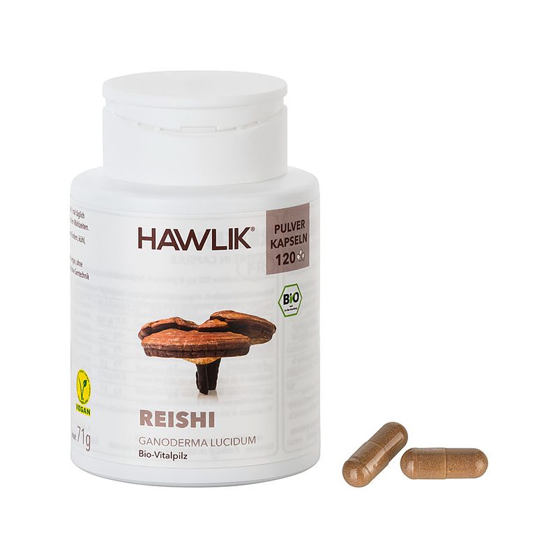 HAWLIK Bio Reishi Pulver Kapseln 120