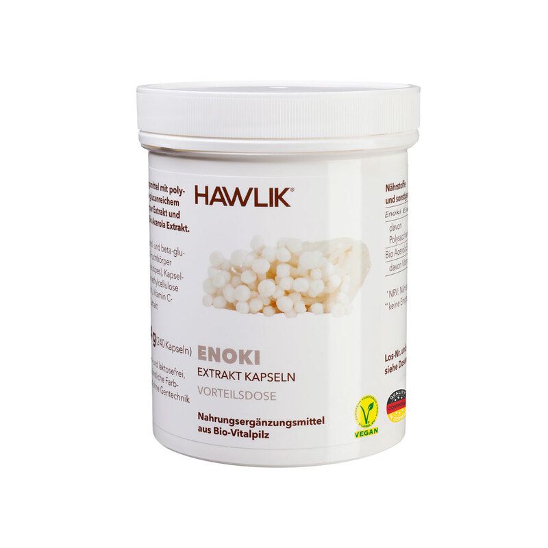 HAWLIK Enoki Extrakt Kapseln 240
