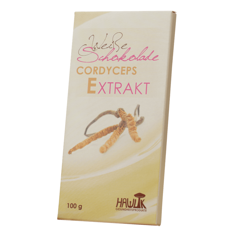 HAWLIK Weiße Schokolade mit Cordyceps Extrakt