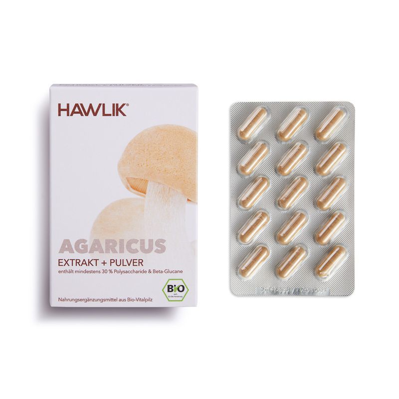 HAWLIK Bio Agaricus E+P Kapseln 60