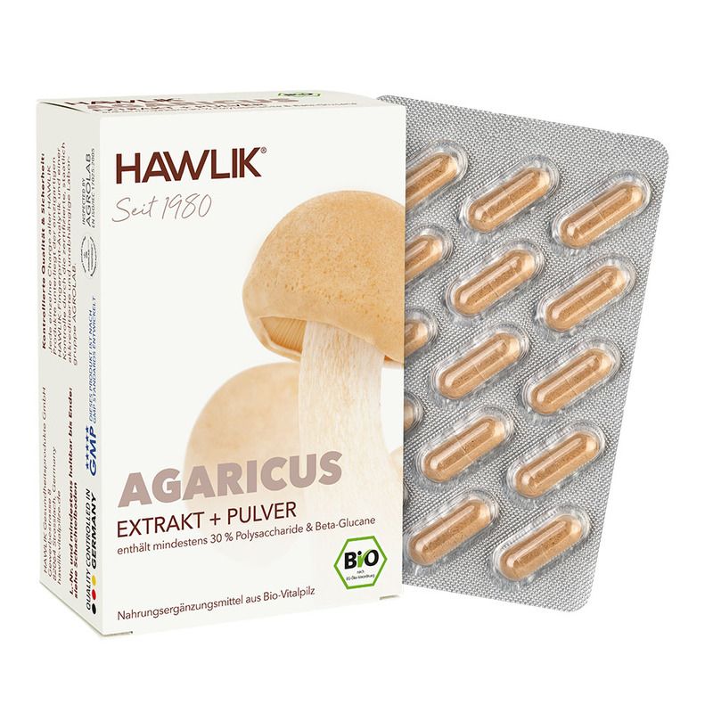 HAWLIK Bio Agaricus E+P Kapseln 60