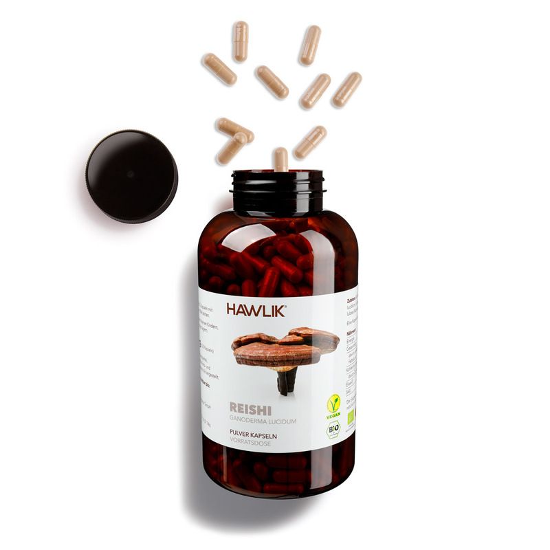 HAWLIK Bio Reishi Pulver Kapseln 150