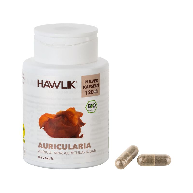 HAWLIK Auricularia Pulver Kapseln 120