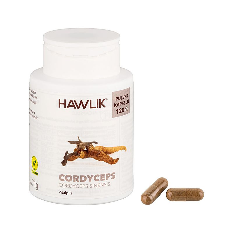 HAWLIK Cordyceps Pulver Kapseln 120