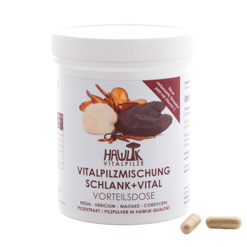 HAWLIK Schlank+Vital Vitalpilzmischung Vorteilsdos