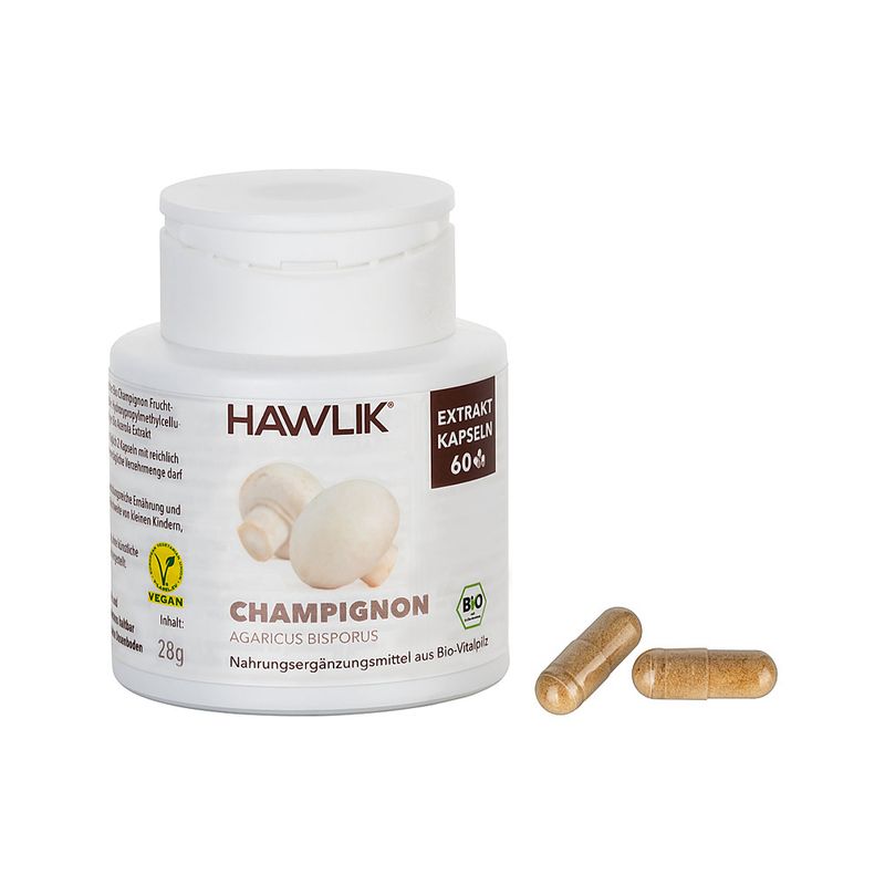 HAWLIK Bio Champignon Extrakt Kapseln 60 mit Kps.