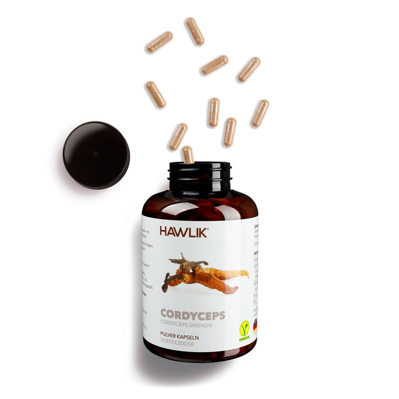 HAWLIK Cordyceps Pulver Kapseln 250