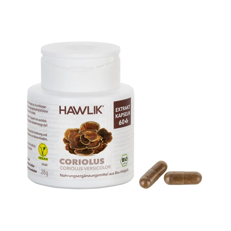 HAWLIK Bio Coriolus Extrakt Kapseln 60