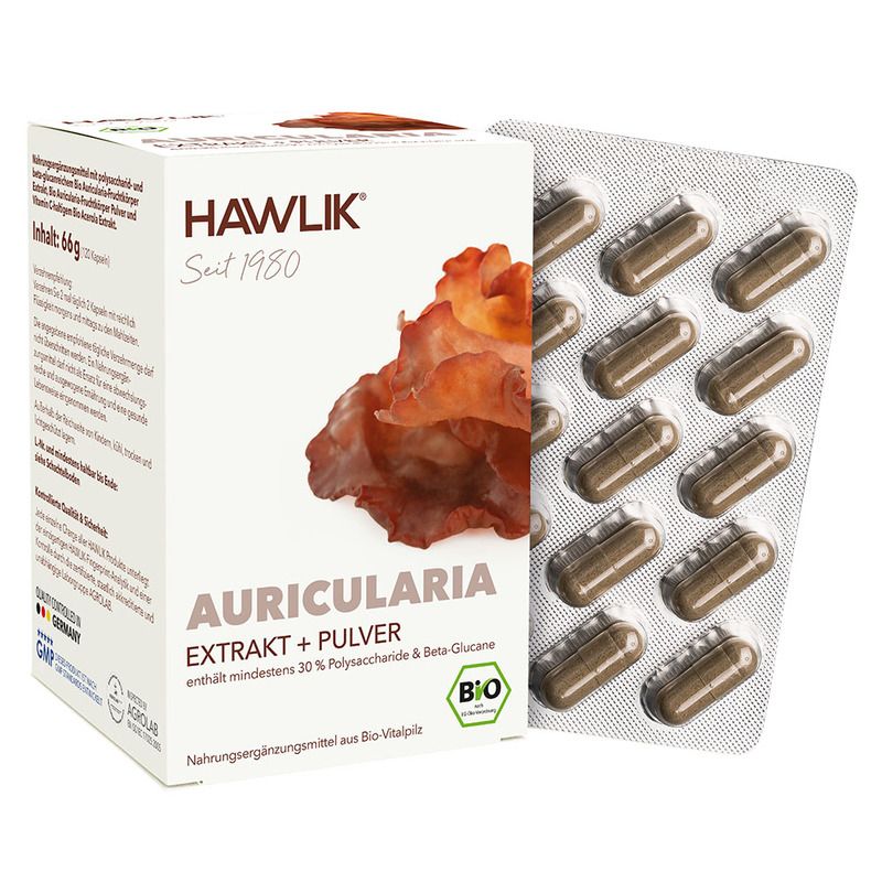 HAWLIK Bio Auricularia E+P Kapseln 120