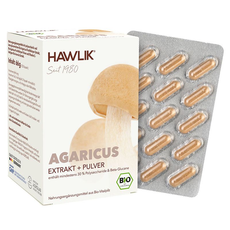 HAWLIK Bio Agaricus E+P Kapseln 120