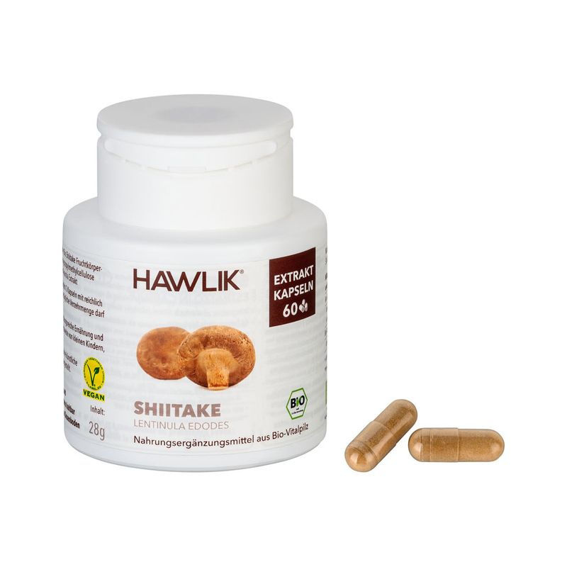 HAWLIK Bio Shiitake Extrakt Kapseln 60