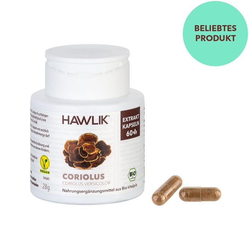 HAWLIK Bio Coriolus Extrakt Kapseln 60