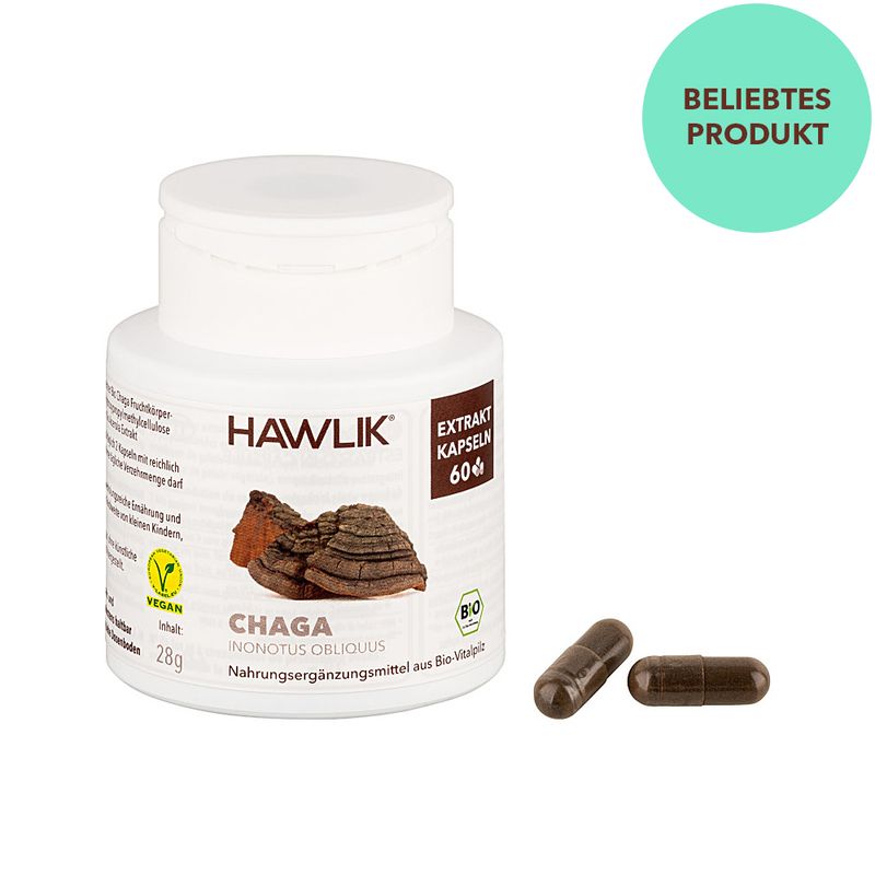 HAWLIK Chaga Extrakt Kapseln 60