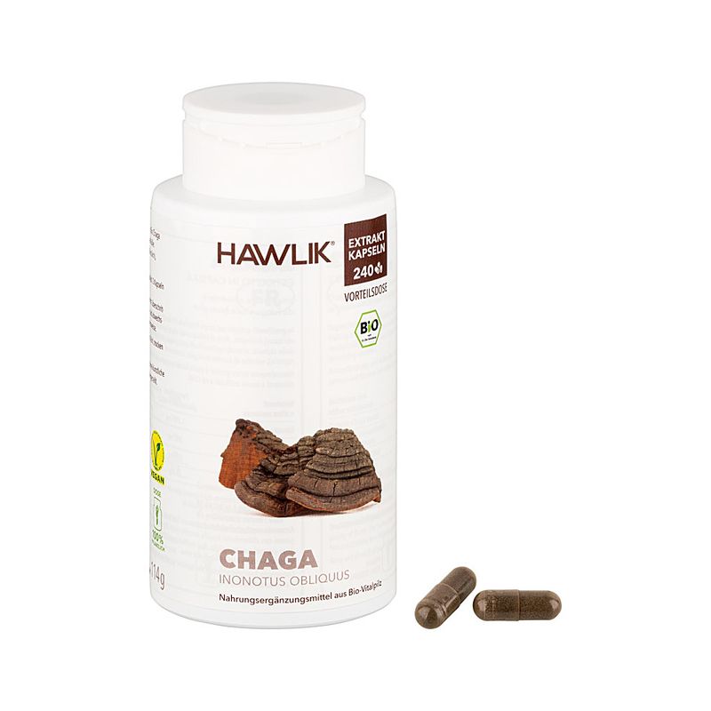 HAWLIK Bio Chaga Extrakt Kapseln 240