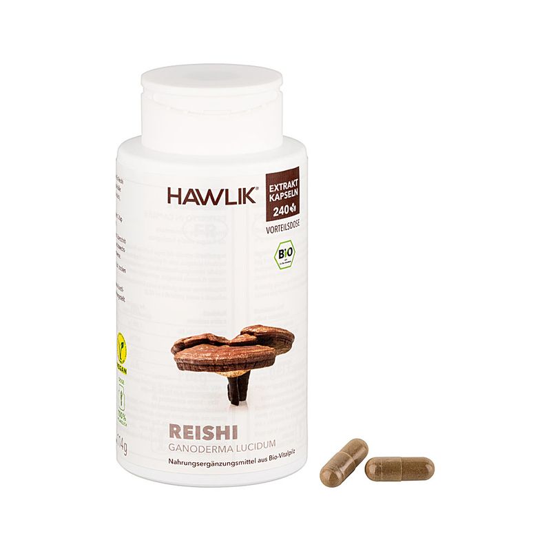 HAWLIK Bio Reishi Extrakt Kapseln 240