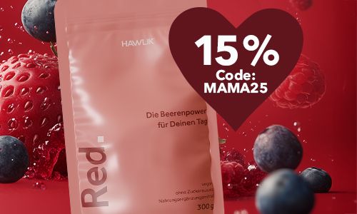 Muttertagsakton: 15% Rabatt RED, nur bis zum 11.5.2025 Code MAMA25
