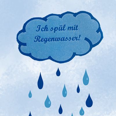 Spülen mit Regenwasser