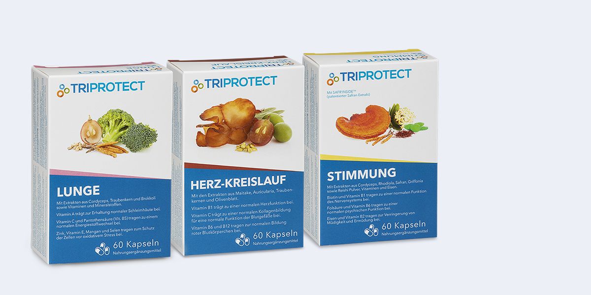 TriProtect mit Vitalpizen, Botanicals und Vitaminen