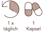 1 x täglich 1 Kapseln